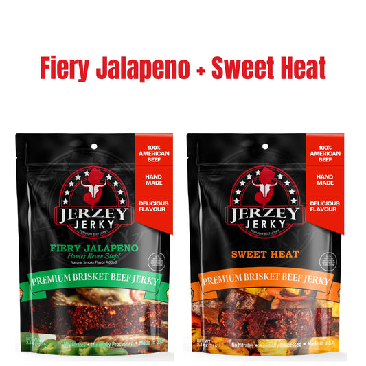 Beef Jerky - Fiery Jalapeno + Sweet Heat