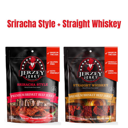 Beef Jerky - Sriracha Style + Straight Whiskey