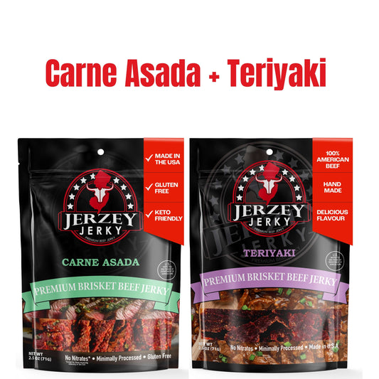Beef Jerky - Carne Asada + Teriyaki
