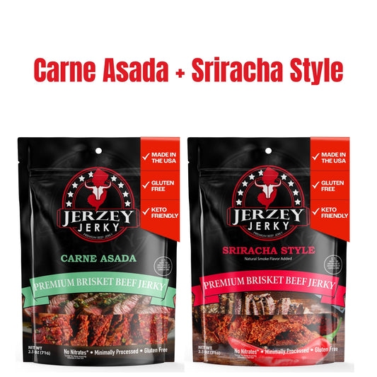 Beef Jerky - Carne Asada + Sriracha Style