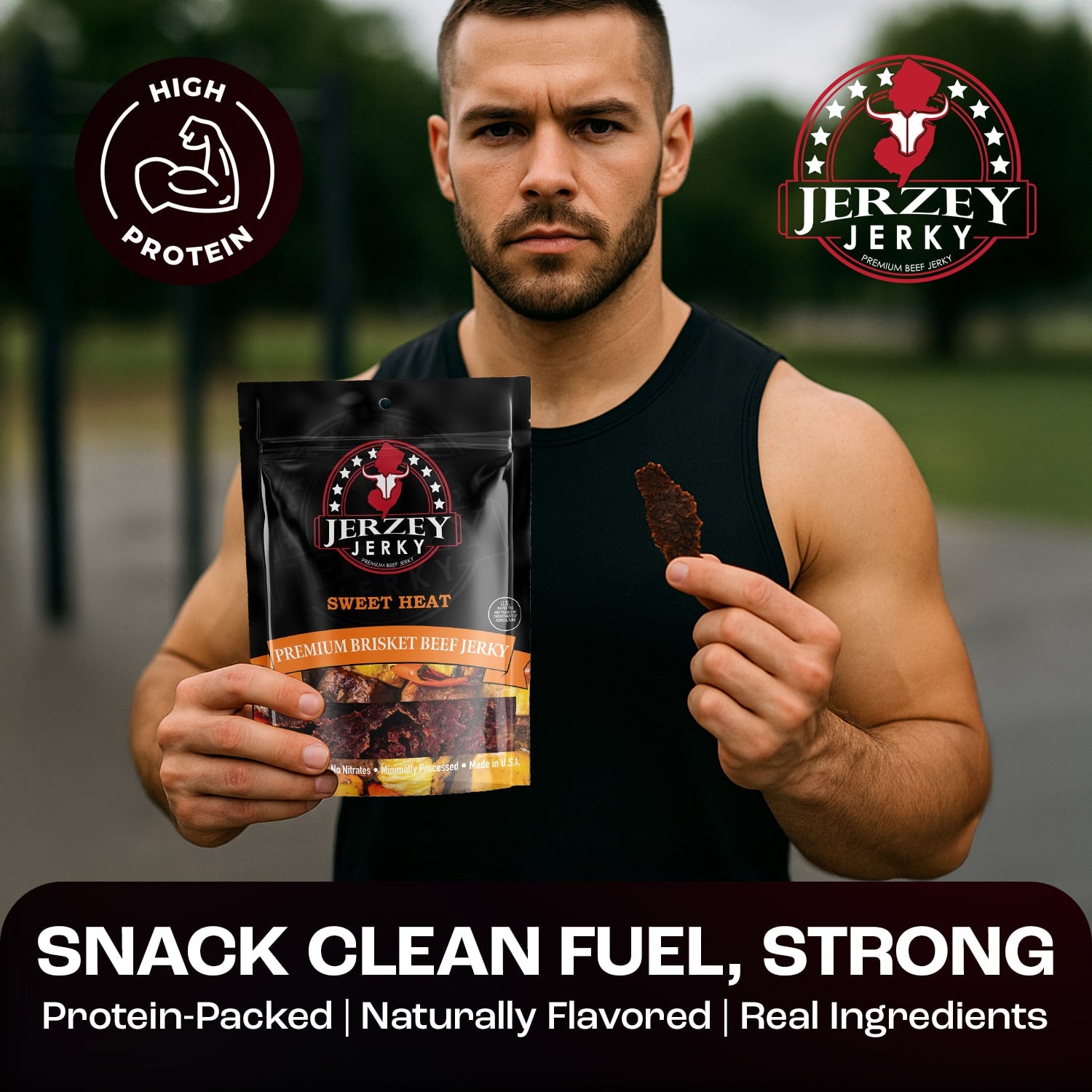 Sweet Heat Beef Jerky - Brisket | Jerzey Jerky