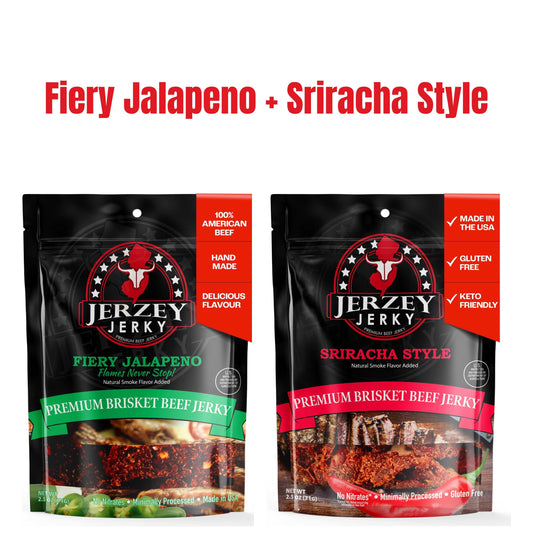 Beef Jerky - Fiery Jalapeno + Sriracha Style