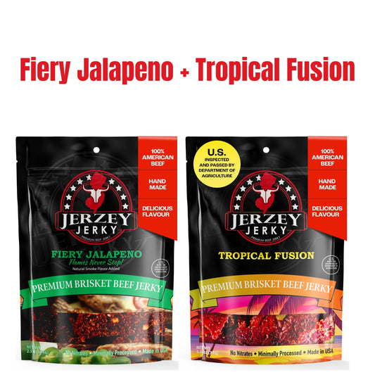 Beef Jerky - Fiery Jalapeno + Tropical Fusion