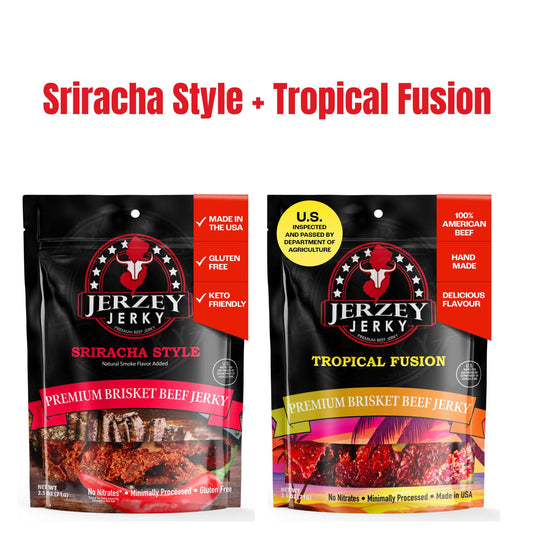 Beef Jerky - Sriracha Style + Tropical Fusion