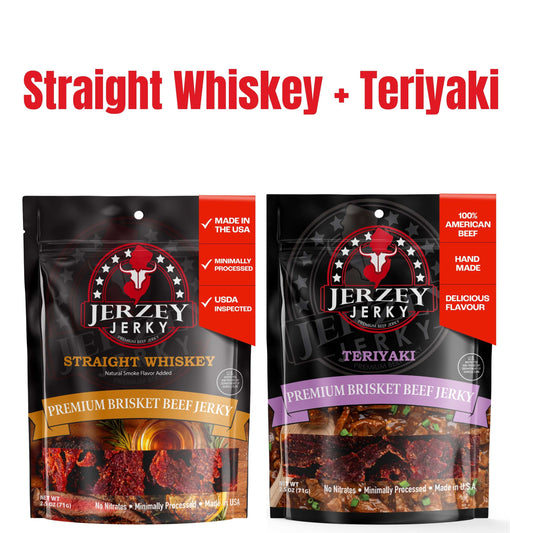 Beef Jerky - Straight Whiskey + Teriyaki