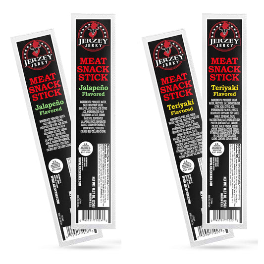 Meat Snacks Sticks - Jalapeno + Teriyaki